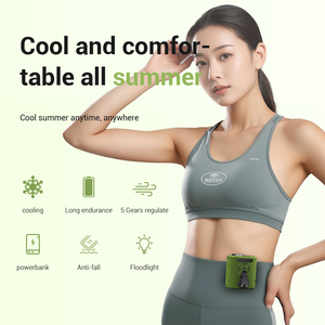 Ventilador Portátil con Soporte, 5 Velocidades, Carga USB/Batería, Luz Manos Libres, Apto para Uso Doméstico/Exterior - Product Image 6