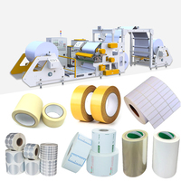 Machine de laminage et de revêtement automatique à colle thermofusible pour étiquettes chromo, étiquettes mates et étiquettes d'expédition logistique