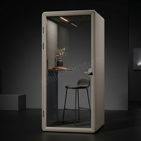 Cabine de bureau insonorisée modulaire portable en promotion – Mini-bureau individuel amovible facile à installer