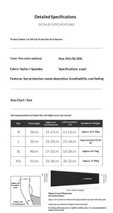 Manchons de bras en soie glacée respirants et anti-UV personnalisés OEM pour hommes et femmes, cyclisme, course à pied, sports de plein air, protection solaire, blocage du soleil, protège-coudes - Product Image 6