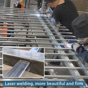 Sıcak satış ferforje Metal çit galvanizli demir kapı mızrak üst çinko açık çit kafes için çelik çit Panel tasarımı - Product Image 3