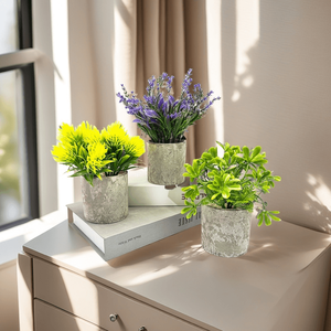 Liquidación KECHENG de Mini Bonsáis Artificiales Modernos, Árboles de Hierba en Maceta, Flores de 20-25 cm, Ecológicos para Hogar, Jardín y Oficina - Product Image 5