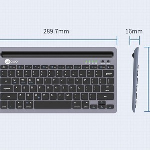 Le coo BK100 Wireless <b>Keyboard</b> 104 Keys Full Size For Mobile Phone <b>Tablet</b> Laptop - Product Image 4