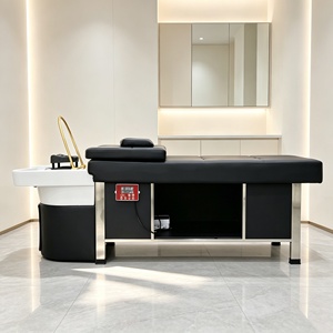 Sillón profesional de lavado de cabello para salón, cama de masaje, lavacabezas de spa, cama de spa para la cabeza, cama con lavabo para el cabello - Product Image 3