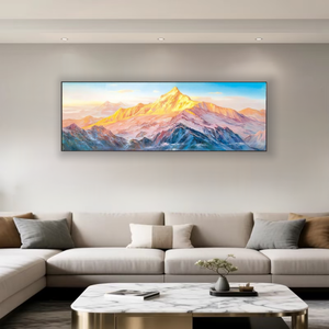 Pintura de arenisca natural de Golden Mountain Peak-Arte de pared <span class=keywords><strong>3D</strong></span> hecho a mano para decoración de hogar y oficina - Product Image 4