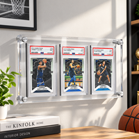 Cadre pour cartes à collectionner PSA, cadre acrylique pour affichage mural - Porte-cartes PSA, support pour cartes sportives classées - Transparent