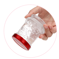 Bouteilles en verre vides pour nid d'oiseau instantané frais, 50 ml, 75 ml, 100 ml, 150 ml, pots en verre pour confiture, miel, pudding avec couvercle métallique