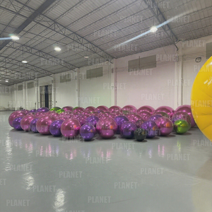 Boule métallique <span class=keywords><strong>gonflable</strong></span> boule miroir <span class=keywords><strong>gonflable</strong></span> décorative ballons métalliques grandes boules miroir gonflables géantes brillantes argentées - Product Image 6