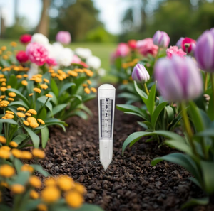 Casing plastik PS kustom meteran Pin pengukur hujan dan termometer Silo gandum dengan Logo tercetak pada papan skala - Product Image 4