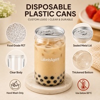 Boîtes en PET transparentes pour jus et boissons, personnalisables avec logo et motifs, ouverture facile par anneau, vente en gros professionnelle