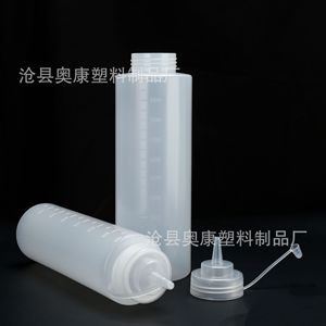 Factory wholesale graduated sauce dispenser <b>bottles</b>, tomato salad dressing, plastic pointed nozzle <b>squeeze</b> <b>bottles</b>, sauce - Product Image 3