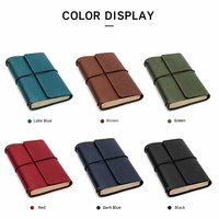 Carnet de voyage personnalisé rechargeable en cuir A5 B6, couverture en cuir PU vintage avec emplacements pour cartes et porte-stylo