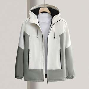 Design Customized Hooded <b>Rain</b> <b>Jacket</b> for Men Waterproof Casual Outdoor Workout Zipper Breathable <b>Plus</b> <b>Size</b> Blouson Printed - Product Image 1