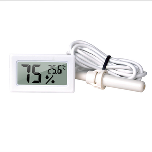 LCDディスプレイプラスチックファイバー小型水検知器温度計と湿度計 - Product Image 2