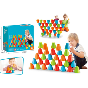 <span class=keywords><strong>Juego</strong></span> de Mesa de Vasos Apilables con Pelotas para Lanzar, Juguete Educativo para Niños Pequeños, <span class=keywords><strong>Juego</strong></span> Activo, Plástico Ecológico - Product Image 3