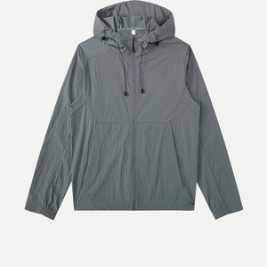 Vêtements résistants au soleil Vêtements hydrophobes à séchage rapide respirants pour l'extérieur UPF50 + Bande coupe-vent à capuche noire - Product Image 4