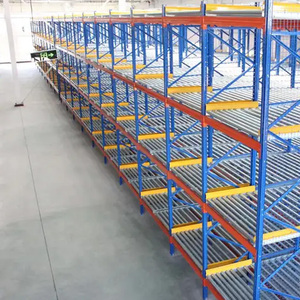 ชั้นวางของเหล็ก Q235B อเนกประสงค์แบบใช้พื้นที่สูงชั้นวางเหล็ก Q235B แบบลูกกลิ้งแรงโน้มถ่วงสำหรับงานหนัก - Product Image 5