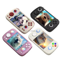 Konsol Game genggam kubus RG ANBE-RNIC, konsol Game genggam 3.95 inci layar IPS Android 13 5200mAh baterai 18000 + Game lampu warna-warni Joystick 5G