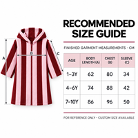 Peignoir à capuche pour enfants en coton biologique personnalisé, à manches longues, pour la plage, la piscine, le bain, OEM ODM
