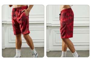 Short de plage décontracté séchage rapide et respirant 100% polyester taille haute moyenne anti-rides tissé personnalisation en petits lots prise en charge - Product Image 5