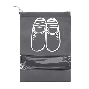कस्टम लोगो पुन: प्रयोज्य nonwoven जूते धूल बैग पर्यावरण के अनुकूल गैर बुना स्पष्ट drawstring बैग