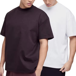 เสื้อเชิ๊ตผู้ชายสำหรับ240GSM 100% ผ้าคอตตอนสีขาวระบายอากาศได้ดีเสื้อยืดสไตล์สตรีท - Product Image 1