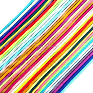 210 couleurs en stock 32 Standard 4/5mm couleur unie tresse noyau rond embouts en plastique lacet de chaussure pour chaussures <span class=keywords><strong>Yeezy</strong></span> - Product Image 2