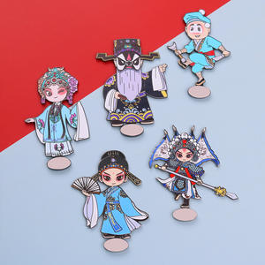 Personnages de l'opéra de Pékin en métal chinois personnalisés aimant de réfrigérateur créatif Sheng Dan Jing et <span class=keywords><strong>Chou</strong></span> aimant de réfrigérateur de dessin animé - Product Image 2
