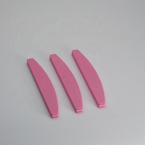 Neue profession elle bunte Halbmond OEM Schwamm <span class=keywords><strong>Nagel</strong></span> puffer doppelseitige rosa <span class=keywords><strong>Nagel</strong></span> puffer Maniküre-Werkzeuge - Product Image 3