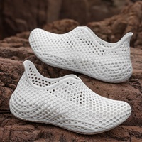 Chaussures aquatiques unisexes 3D en nid d'abeille, sabots EVA, pantoufles respirantes à enfiler, chaussures de plage et de piscine à séchage rapide, sandales pour hommes