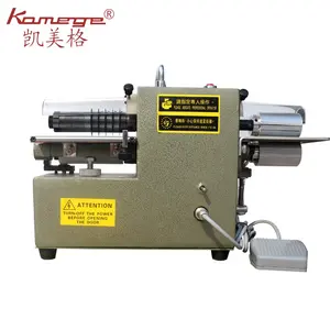 Kamege XD-373 मिनी चमड़े डेस्कटॉप पट्टी काटने की मशीन और बेल्ट Iining Laminating मशीन