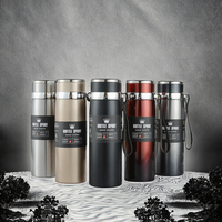Nouvelle Bouteille Thermos Écologique 1L en Acier Inoxydable 316, Grande Capacité, Portable, Double Paroi Sous Vide, Cadeau Promotionnel d'Entreprise 2026