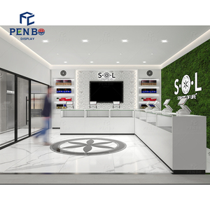 Đồ trang sức hiện đại & thuốc lá bán lẻ thiết kế hiển thị cao cấp hiển thị tủ hoàn thành khói cửa hàng giải pháp thiết lập - Product Image 2