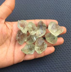 Absolument belles pierres non traitées 2 pièces, énorme taille, améthyste verte naturelle, pierre précieuse brute, attrayante, vente en gros - Product Image 2