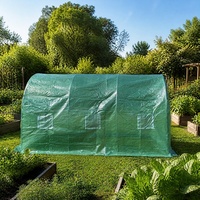 Serre de jardin Ckyard 3m x 2m x 2m, structure en acier galvanisé, couverture en maille PE, résistante au vent et à la pluie, avec porte et fenêtres