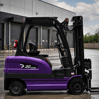 Chariot élévateur électrique portable à pneus pleins de 2,5 tonnes avec siège à suspension, idéal pour entrepôt, garantie et support inclus - Remise sur volume