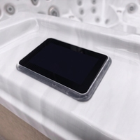Bain à remous autoportant VIRLUX pour 5 personnes avec baignoire en acrylique, 70 jets de massage et système de spa pour usage extérieur