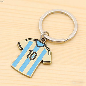 QYS Porte-Clés Maillot Football Alliage Zinc Personnalisé Cadeau Fan 2026 - Product Image 1