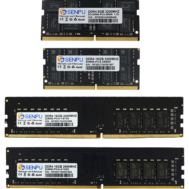 Intel Ram Cheaper Price High Quality Ddr4 8gb 2666mhz 3200mhz 4bit 8bit hot sale Original Chips Desktop Laptop Ram Memory