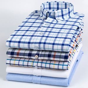 เสื้อเชิ้ตผู้ชายผ้าฝ้ายแท้ คอปก<span class=keywords><strong>ส</strong></span>ี่เหลี่ยม ลายสก็อต <span class=keywords><strong>ส</strong></span>ีพื้น เรียบง่าย <span class=keywords><strong>ส</strong></span>ว<span class=keywords><strong>ม</strong></span>ใส่ได้หลากหลาย ไซ<span class=keywords><strong>ส</strong></span>์ใหญ่ ทรงเข้ารูป - Product Image 4
