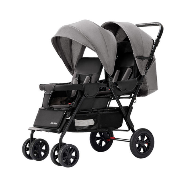 Wholesale Low-priced Folding Double High-quality Baby Stroller with Large Storage Space
