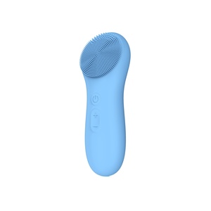 Nouvel appareil de nettoyage du visage sans fil portable, brosse nettoyante faciale en silicone avec fonction chauffante et massage - Product Image 1