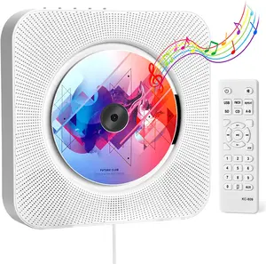 Tragbarer Musik-Player für den 6-in-1-Multifunktions-CD-Player für die Wand montage zu Hause mit BT5.0-Lautsprechern und FM-Radio