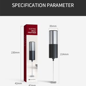 Batidora de Café Automática Portátil con Batería, Espumador de Leche de Acero Inoxidable, Batidora Eléctrica de Espuma con Logotipo Personalizado - Product Image 5