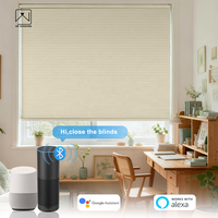 Stores alvéolaires électriques intelligents à télécommande pour balcon, occultants et écoénergétiques, offrant une intimité optimale