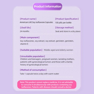 Suplemento de Isoflavonas de Soya Personalizado, Regula los Niveles de Estrógeno, Mejora las Molestias Menstruales, Cápsulas Blandas de Isoflavonas de Soya - Product Image 3
