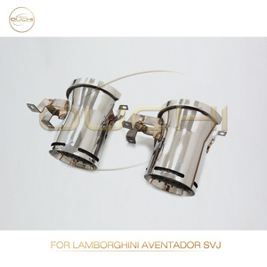 Puntas de Escape Plateadas para Lamborghini <span class=keywords><strong>Aventador</strong></span> <span class=keywords><strong>SVJ</strong></span>, Puntas de Acero Inoxidable, Piezas de Rendimiento Automotriz, Tubos de Escape - Product Image 3