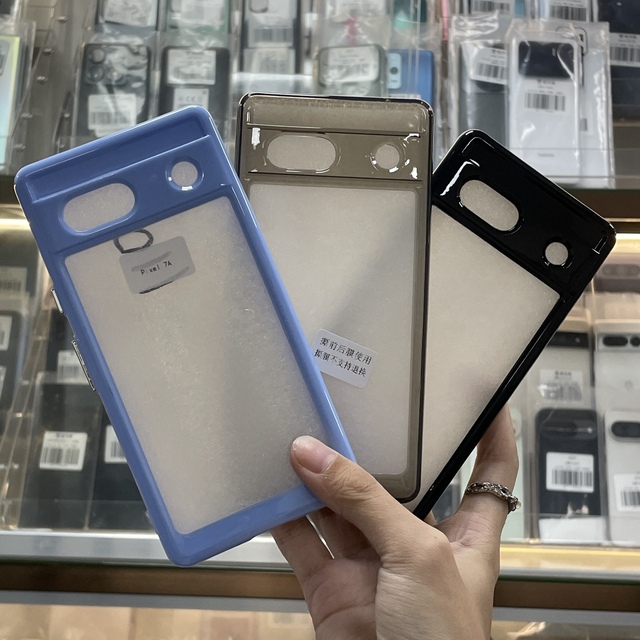Wholesale Full-Coverage Solid-Color Acrylic Shock-Resistant Phone Case for Google Pixel 7A