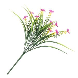 Piante acquatiche primavera erba viola a cinque teste piccola margherita finta di seta fiori artificiali di plastica per la decorazione di nozze a casa - Product Image 6