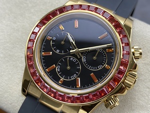 Montre pour homme luxueuse sertie de rubis de qualité supérieure, adaptée aux affaires et aux loisirs, montre mécanique multifonctionnelle - Product Image 3